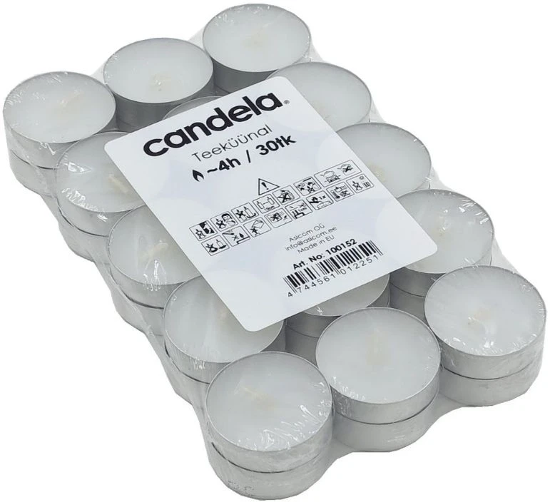 Candela arbatinės žvakės 30 vnt.