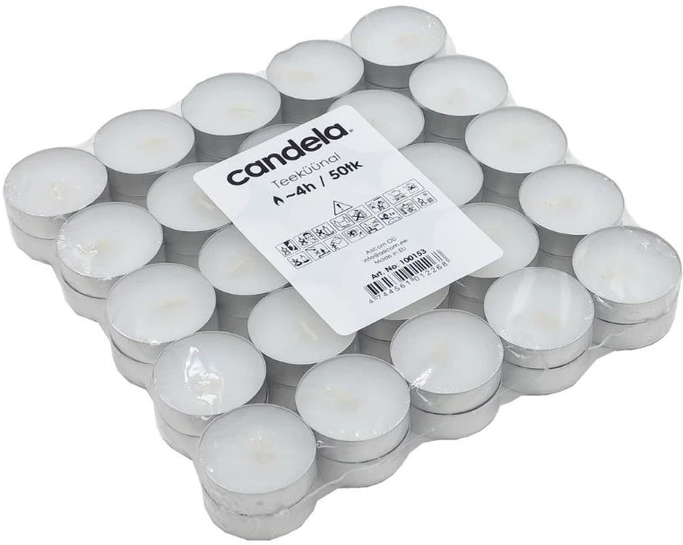 Arbatinės žvakės „Candela“, 50 vnt.