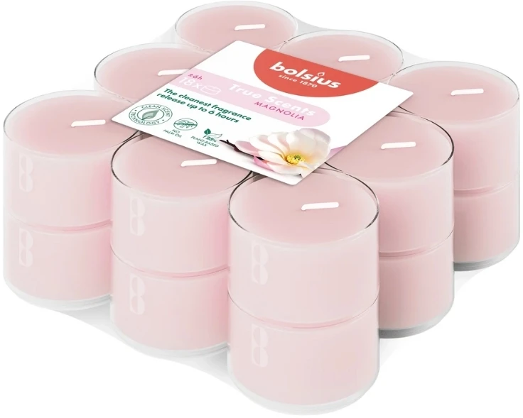 Bolsius Tea candle aroma. 18 pcs. True Scents magnolia