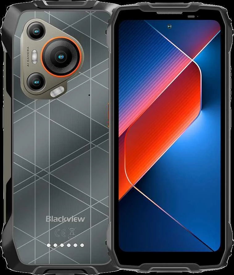 Blackview Rugged BL7000 Dvigubas 5G 6.78" FHD+IPS 1080x2460 8Gb+256Gb MT6835V Aštuonių branduolių 2.4GHz kamera Priekinė 32MP Galinė 50+20MP Naktinio matymo NFC Pirštinių režimas DI 7500mAh Be įkrovimo Android 15 Juodas