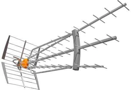 Televes DAT HD BOSS 790 -tehokas 75-elementtinen UHF-ulkoantenni LTE 700-suotimella
