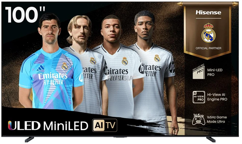 Televizorius HISENSE 100" 4K Ultra HD ULED 100U7Q plokščias išmanusis televizorius