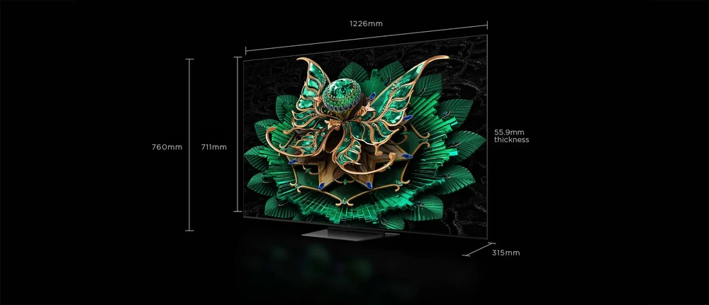 TCL TV Q7C Premium QD-Mini LED televizorius, 139.7 cm | 55Q7C