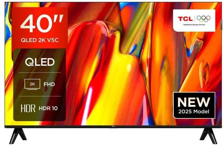 TCL FHD QLED 40インチ Google TV Televizorius TCL QLED 40V5C, 40