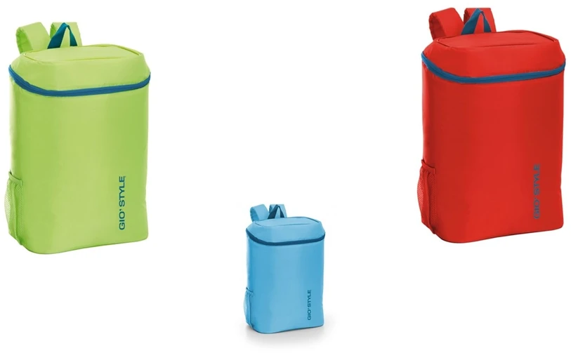 Light STAX Style Thermal backpack Frio assorted, light mėlynas/žalias/red