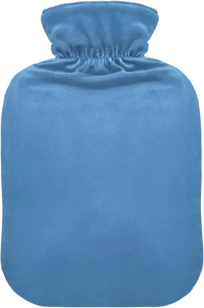 Hot water bottle 2 L with removable washable cover mix colours