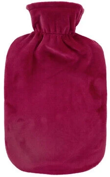 Hot water bottle 2 L with removable washable cover mix colours