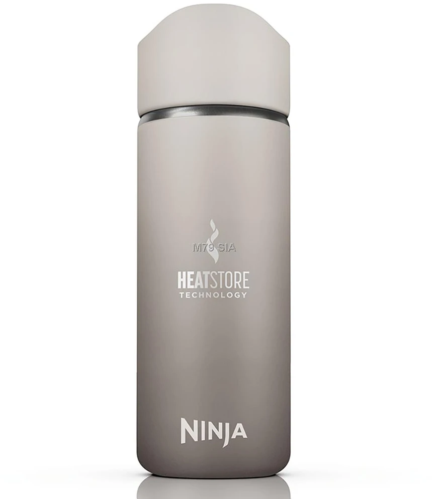 Termopuodelis Ninja Sip Perfect Travel Mug, 400 ml, Akmens pilkos spalvos