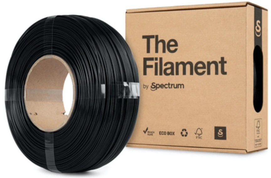 Spectrum Refill PETG gijos 1.75 mm, 1kg – vidurnakčio juoda