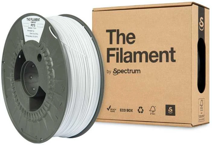 Spectrum The Filament PETG 1000g, sniego baltas