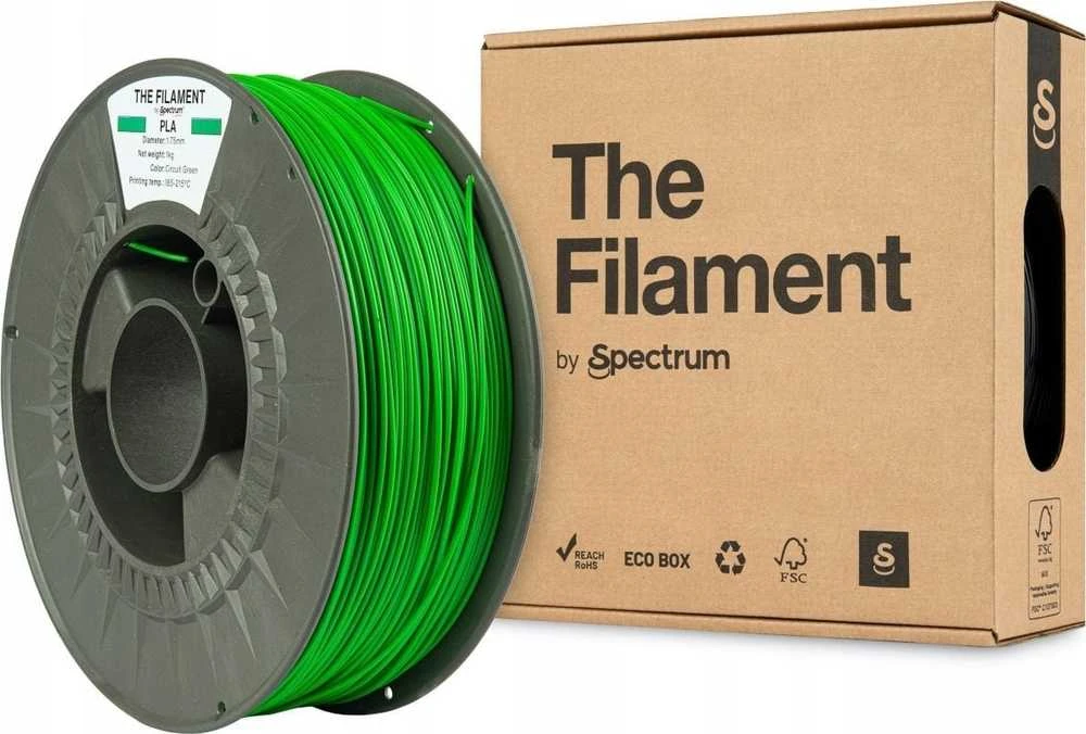 „Spectrum The Filament“ gijos PLA 1000 g, žalios spalvos