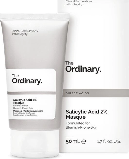 The Ordinary Salicylic Acid 2% Masque valomoji veido kaukė su salicilo rūgštimi, 50 ml