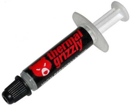 Thermal Grizzly | Terminis tepalas "Kryonaut" 1g | universalus | Šilumos laidumas: 12,5 W/mk * Šiluminė varža: 0,0032 K/W * Elektros laidumas: 0 pS/m * Klampumas: 130-170 Pas * Specifinis svoris: 3,7g/cm3 * Temperatūra: -200 °C / +350 °C W