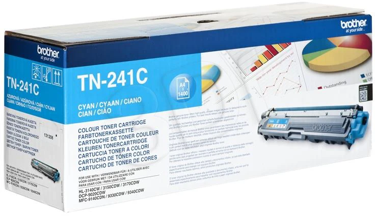 BROTHER TN-241C TONERIS CYAN 1400P