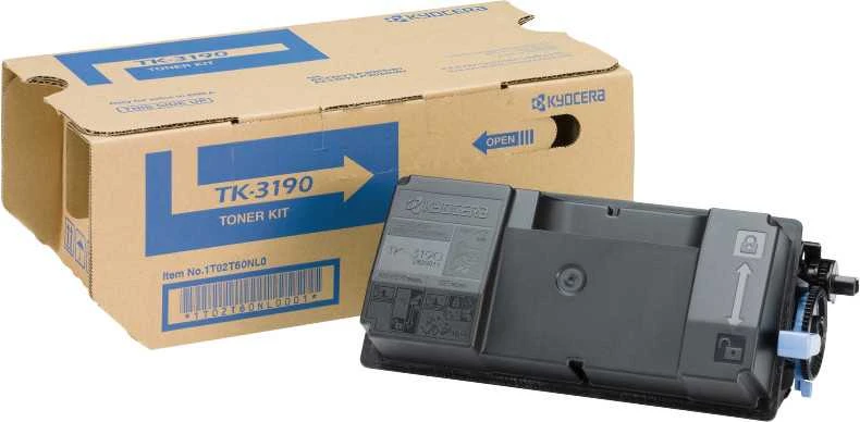 Kyocera TK-3190 (1T02T60NL0), juoda kasetė lazeriniams spausdintuvams, 25000 psl.