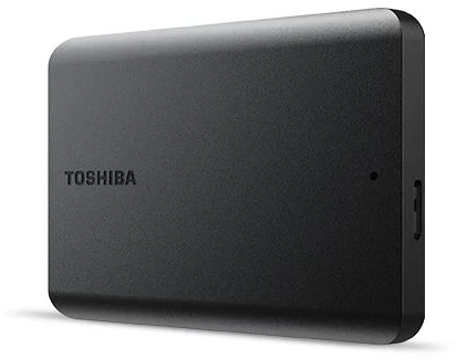 Toshiba Išorinis kietasis diskas Canvio Basics Excl (2.5" 2TB, USB3.2 Gen 1, Juodas)
