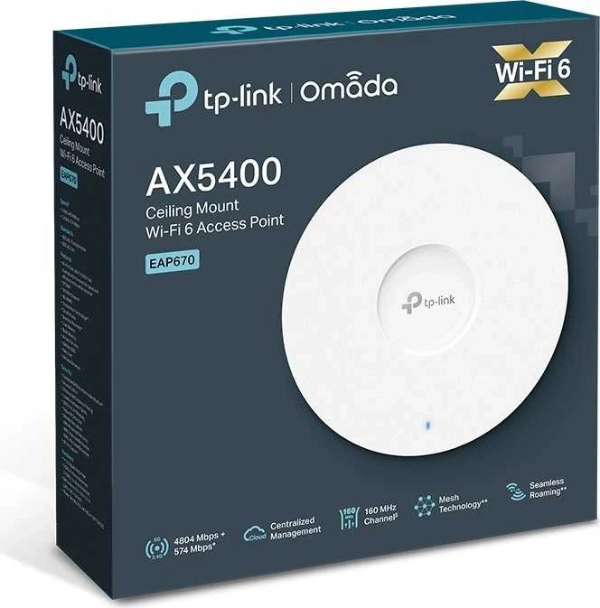 Prieigos taškas TP-Link Omada EAP670 AX5400