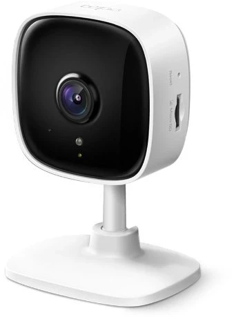 TP-LINK | Namų saugumo Wi-Fi kamera | Tapo C100 | Kubas | 3.3mm/F/2.0 | Privatumo režimas, garso ir šviesos signalas, judesio aptikimas ir pranešimai | H.264 | Micro SD, maks. 128 GB