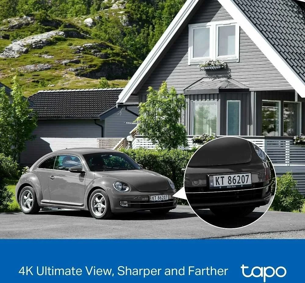 Kamera IP TP-Link Tapo C660 KIT V1 – saulės energija maitinamas vaizdo stebėjimo kamerų rinkinys – tinklo stebėjimo kamera – pasukama / pakreipiama – lauko – atspari oro sąlygoms – spalvota (diena ir naktis) – 8 MP – 3840 x 2160 – 4K – pastovus židinio nuotolis – garso – belaidė