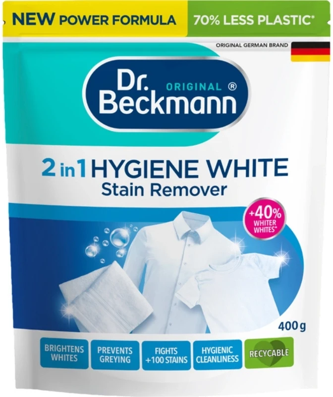 DR.BECKMANN Dr_Beckmann Dėmių valymo priemonė Dr. Beckmann Hygiene Baltas 2in1 0.4kg