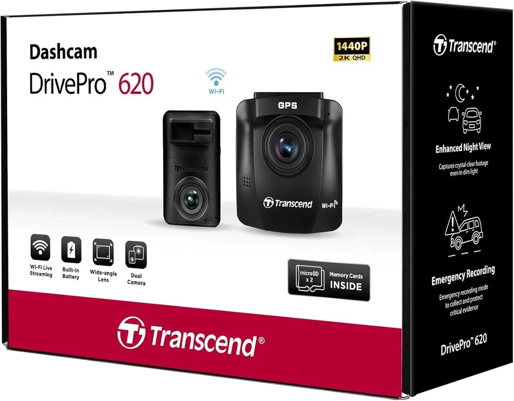 „DrivePro 620/2X64GB“ transporto priemonės įrašymo įrenginys TS-DP620A-64G TRANSCEND