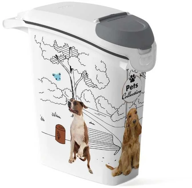 Curver Kreivė | Pet Life šunų ėdalo konteineris, 10 kg | Baltas