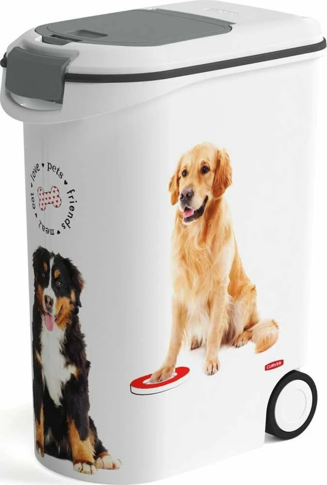 Keter CURVER MAISTO SAUSO ĖDALO DĖŽĖ 20KG PetLife 54l