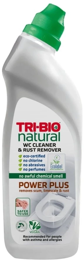 TRI-BIO natūralus unitazo valiklis POWER PLUS, rūdims/tualetų valymui