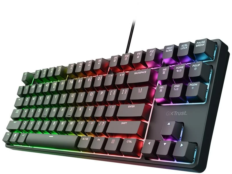 TRUST GXT 864 Cada TKL mechaninė laidinė žaidimų klaviatūra | Juoda