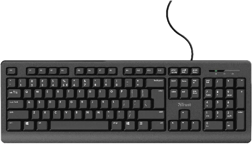 Trust TK-150 SILENT Klaviatūra su USB jungtimi - QWERTZ