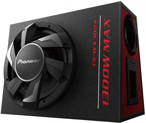 Pioneer TS-WX300A 30 cm ilgio aktyvusis žemųjų dažnių garsiakalbis 1300 W