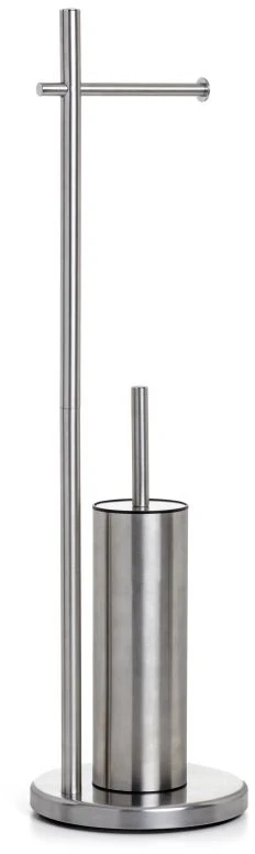 Tatay Toilet paper and pot brush holder Satin stainless steel