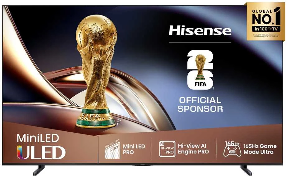 3T6M Hisense televizorius HISENSE 100" 100U8Q Mini LED 165 Hz 4K Dolby Vision Atmos