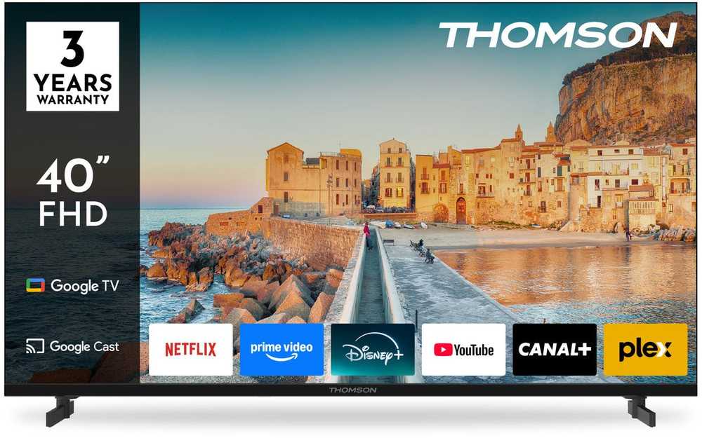 Televizorius LCD 40" Thomson 40FG2S15 (101,6cm) Full HD Smart TV Wi-Fi Juodas
