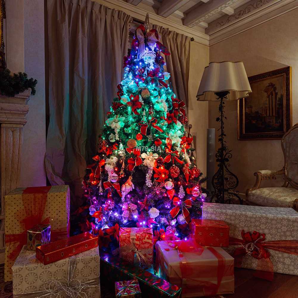 Kalėdinė išmanioji lempučių girlianda Twinkly Strings 100 LED, RGB, daugiaspalvės