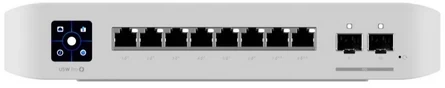 Šakotuvas Ubiquiti | Komutatorius | USW-Ultra | Valdomas L2 | Montuojamas į lentyną | Gigabito Ethernet (varinis) jungčių kiekis: 8 | PoE/PoE+ jungčių kiekis: 7