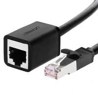 UGREEN Cat 6 FTP Ethernet RJ45 prailginimas PatchCords su ekranavimu 0.5m juodas