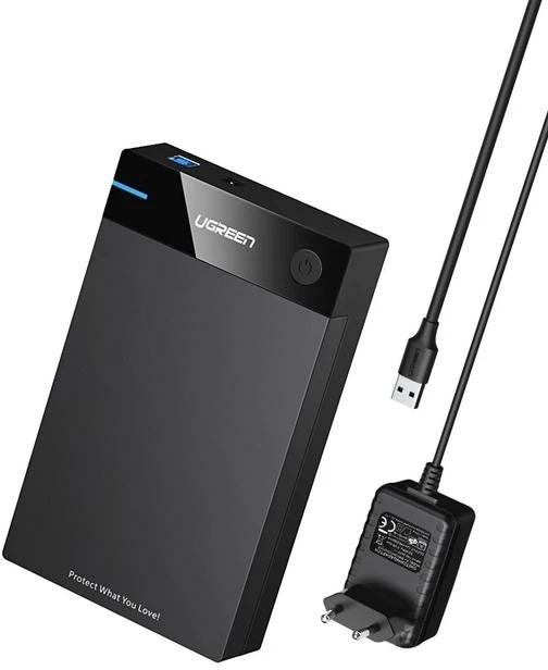 UGREEN nešiojamas išorinis HDD korpusas 3.5" / 2.5" SATA SSD/HDD, USB 3.0, SATA III, UASP, 5 Gb/s (50422)