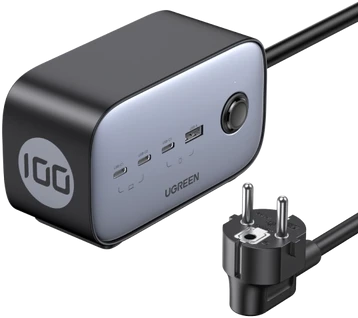 Pakrovėjas UGREEN CD268, 65 W, 1.8 m/ kubas EU  (juodas)