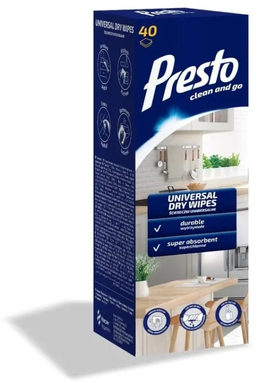 Lumarko Presto Suche Ściereczki universalus dėžutėje 1op.-40szt