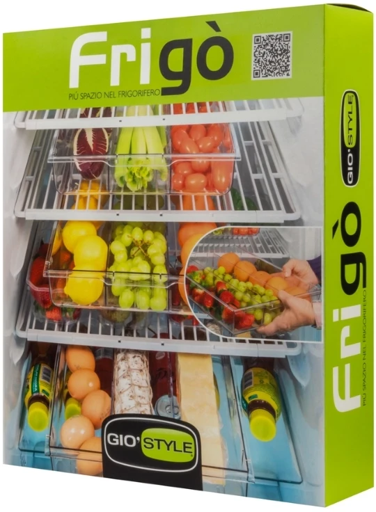 GIOSTYLE Universal šaldytuvas shelf with drawer for food Frigo 38-53.3x35.5x8.7cm