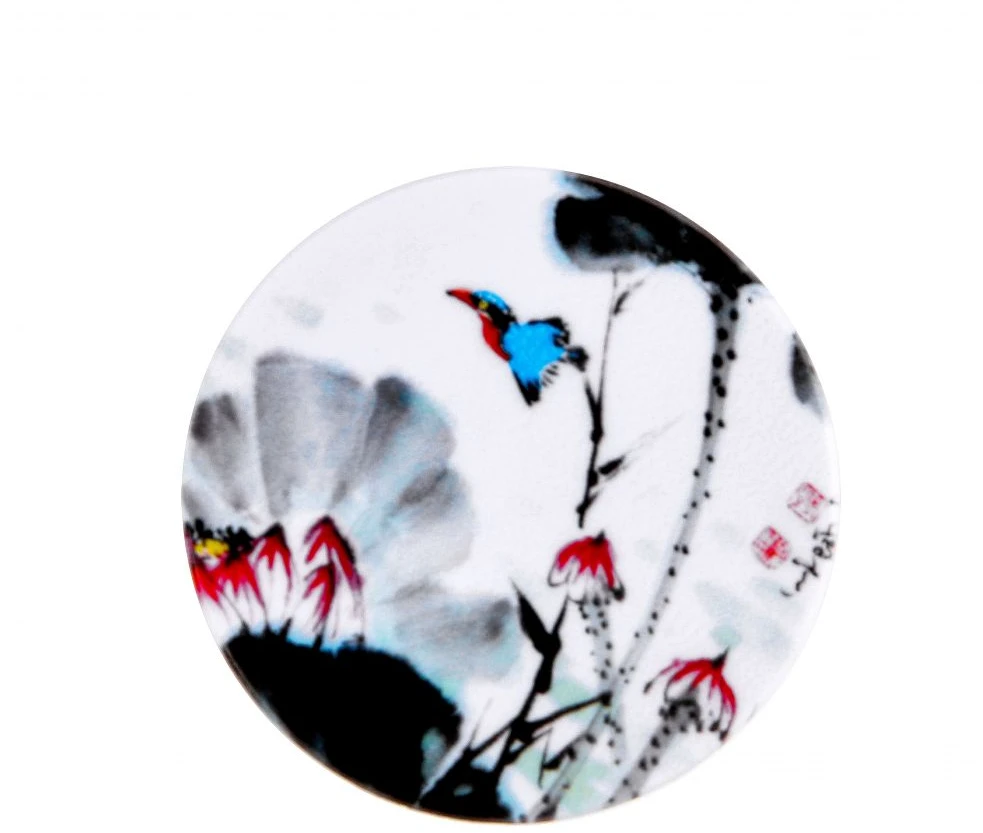 iLike universalus ledų laikiklis (Popsocket) Universalus ledų laikiklis su gėlėmis Baltos spalvos ILIUNPH8