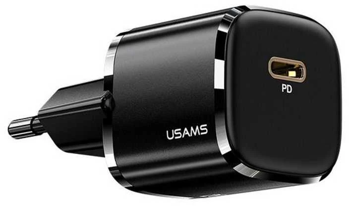 USAMS TRAVEL CHARGER 1XUSB-C T36 MINI 20W Juodas