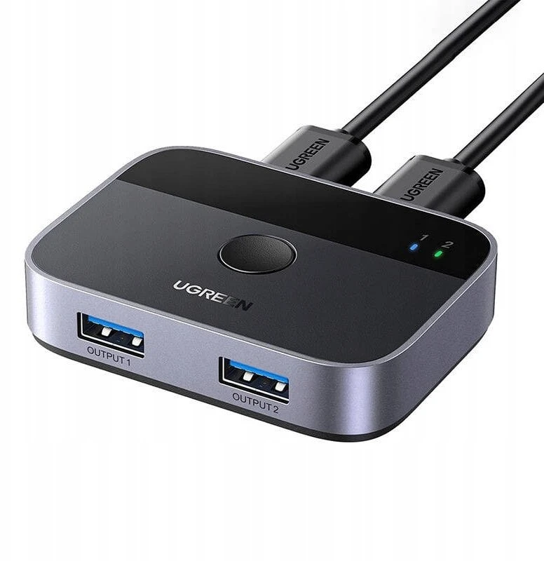 Jungiklis 2x USB-C į HDMI Ugreen AW502 2in1, 4K 60Hz