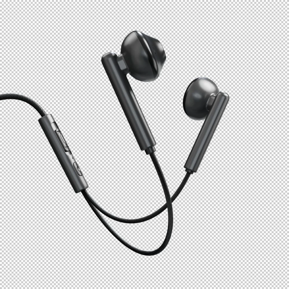Ausinės Evelatus su laidu Crystal Clear Audio ausinės with 3.5 mm jack su mikrofonu Juodas (CCA-3.5BL)