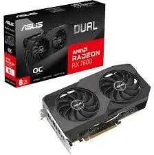Vaizdo plokštė ASUS Dual -RX7600-O8G-EVO AMD Radeon RX 7600 8 GB GDDR6