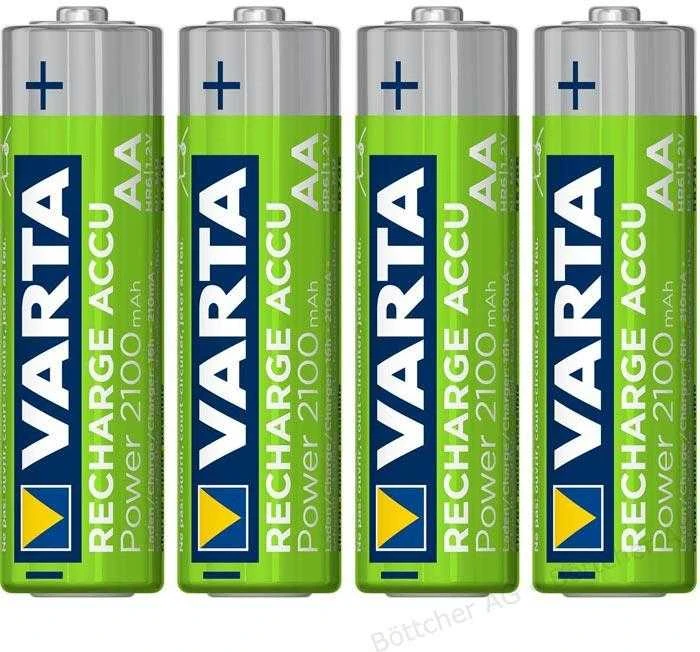 Įkraunami elementai Varta Accu AA Ready2Use NiMH 2100 mAh, 4 vnt.