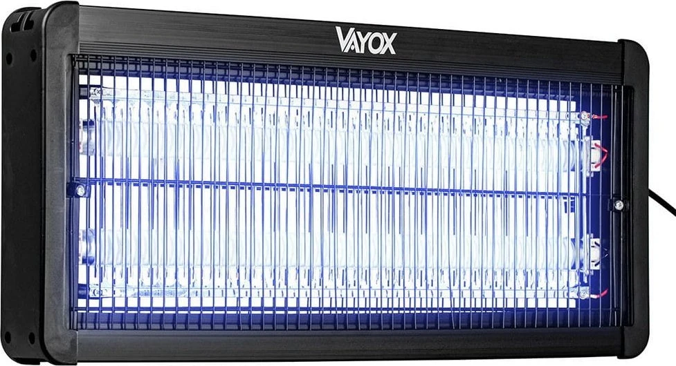 Vayox IKV-30W vabzdžių žudymo lempa UVA 30W 4500V diapazonas 120m2 (maks. 250m2) (52x24x6cm) Juoda