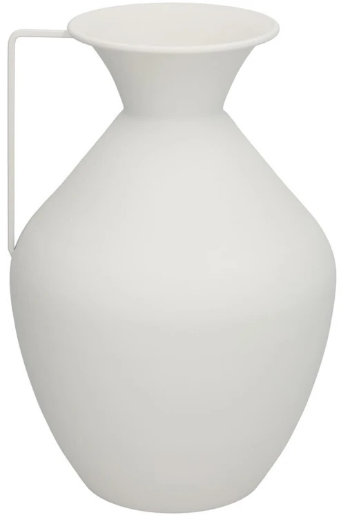 Vaza, baltas metalas, 15.5D x 36 x 24 cm, DECORLIFE