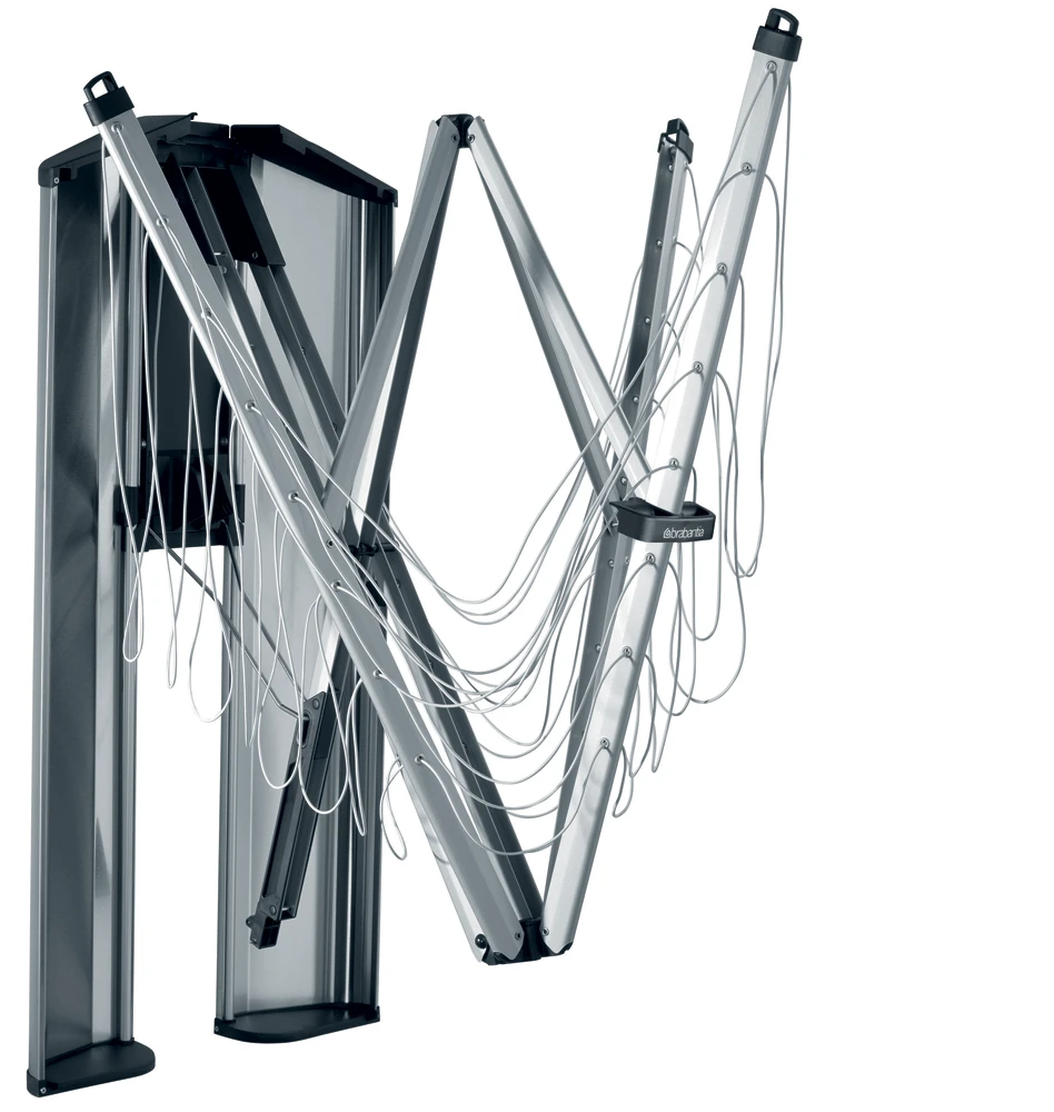 Brabantia WallFix prie sienos tvirt. džiov. 24 m - Metallic Pilkas